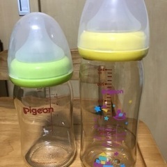 ピジョン哺乳瓶 ガラス瓶&プラスチックボトル【未使用】