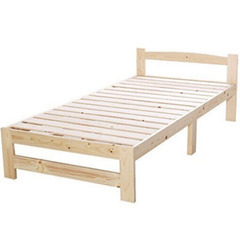 ●受取りの方決まりました！●すのこシングルベッド 組み立て北欧パイン