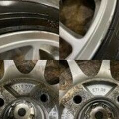 【Maxrun EVERROAD 185/65R15】夏タイヤ【東京車輪 TSA 15インチ 6.5J4HPCD100+38】2018年製 バリ溝 bB等　(VVT452)クレジットカード QRコード決済可能