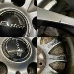 【DUNLOP WINTER MAXX WM01 215/65R16】スタッドレス【Exsteer 16インチ 6.5J5HPCD114.3+53】2018年製 エリシオン等　(VTC500) クレジットカード QRコード決済可能