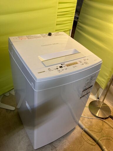 2020年製 美品 TOSHIBA 東芝 全自動洗濯機 AW-45M7 4.5kg パワフル洗浄