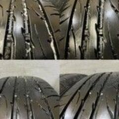 【DUNLOP ENASAVE EC203 185/65R15】夏タイヤ【STYLE PRASINO 15インチ 6J4HPCD100+40】2017年製 バリ溝 ノート ティーダ等　(VTG443) クレジットカード QRコード決済可能