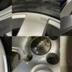 【DUNLOP ENASAVE EC203 185/65R15】夏タイヤ【STYLE PRASINO 15インチ 6J4HPCD100+40】2017年製 バリ溝 ノート ティーダ等　(VTG443) クレジットカード QRコード決済可能