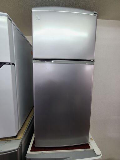 【リサイクルショップどりーむ天保山店】●14●　サンヨー　２ドア冷蔵庫　SR-111T(SB)　2010年製　１０９L　シルバーカラー