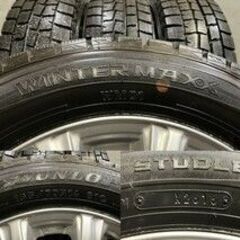 【DUNLOP WINTER MAXX WM01 165/70R14】スタッドレス【Weds JOKER 14インチ 4.5J4HPCD100+45】バリ溝　(VTJ412) クレジットカード QRコード決済可能
