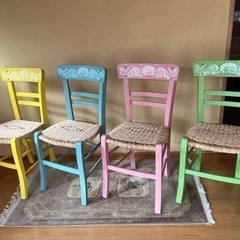 【アウトレット木製椅子4脚セット】イタリア製 13BIS