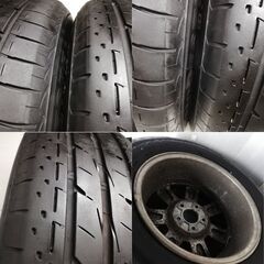 215/65R16 ブリヂストン LUFT RVII 2017年製 70～80% 16X6.5 日産 エルグランド 純正 5H -114.3 4本    ～横浜市旭区 ズーラシア近く～