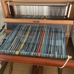 さをり織 機織り機 糸40本 整経台付き