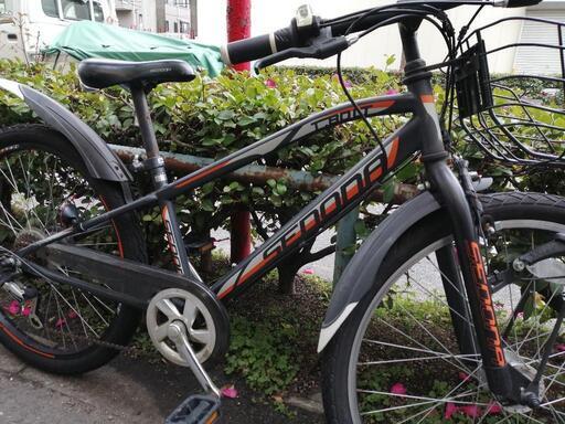 オートライト、6段変速付　24インチ　子供自転車