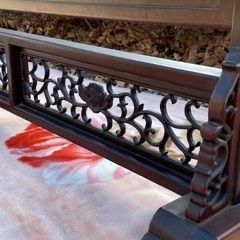 唐木家具 紫檀 無垢材 衝立格子 パーティション間仕切り☆お値下げ相談可‼️