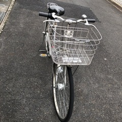 通学自転車　ギア付き　ライト　鍵2箇所付き　maruishi