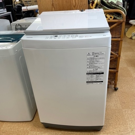 容量たっぷり10kgTOSHIBA 東芝 電気洗濯機 AW-10M7 2019年製