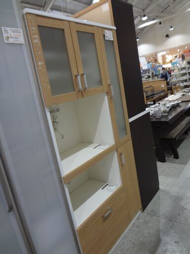 キッチンボード ベージュ系 横幅約85㎝ 【モノ市場東海店】151