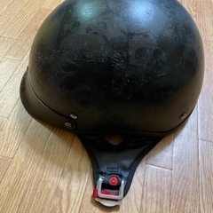 【ネット決済】バイク用ヘルメットHOTLEATHERS艶消しブラ...