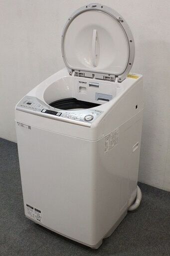 シャープ 全自動洗濯乾燥機 洗濯8.0㎏/乾燥4.5㎏ 穴なしサイクロン ES