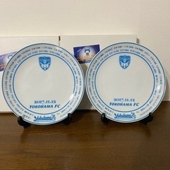 横浜FC　記念皿　お皿　皿　飾り　記念品　イーゼル　