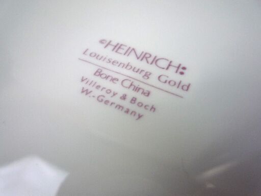 ハインリッヒ ビレロイ&ボッホ HEINRICH Villeroy& Boch Bone China W