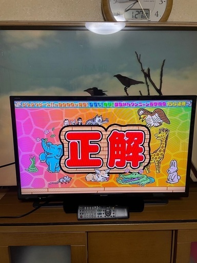 液晶テレビ 32型 2017年購入 裏録 SHARP AQUOS 32H40