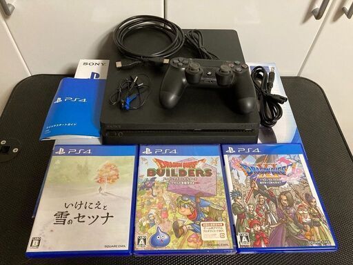 【美品】PS4 PlayStation4 ジェット・ブラック 1TB(CUH-2000BB01)