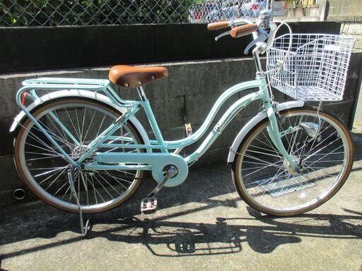 自転車　24インチ　ミントグリーン