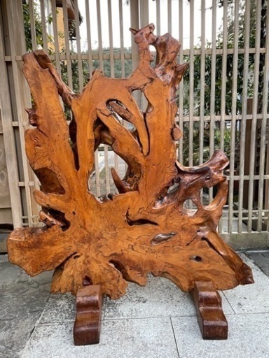 衝立 一枚板 天然 株