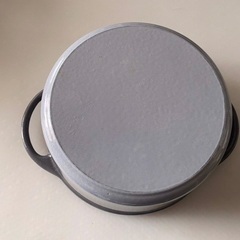 バーミキュラ　オーブンポットラウンド18cm【パールグレー】　中古　美品