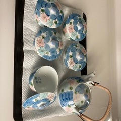 決まりました。蓋付　茶器セット