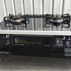 美品！パロマ ガスコンロ◇水なし両面焼きグリル◇ガラスコート天板◇