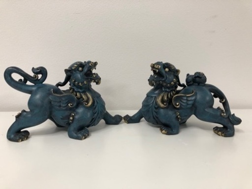青銅風 置物 開運 獅子