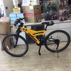 1/28 【✨6段変速✨】定価33,000円 HUMMER ハマー 26インチ マウンテンバイク LJ09016314 6段変速 イエロー