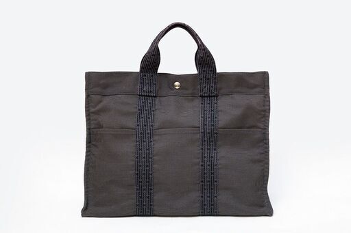 エルメス HERMES エールラインMM キャンバス グレー トートバッグ 品番h21-47