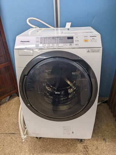 Panasonic/パナソニック ななめドラム式洗濯乾燥機 NA-VX3700L 2017年製 左開き 10.0/6.0kg クリスタルホワイト