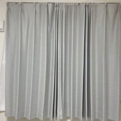 【ニトリ】遮光カーテン グレー(100×135)