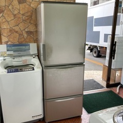 冷蔵庫 SHARP 350L 両開き 2015年製 - 冷蔵庫 