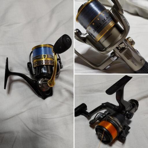 釣り用具・リール中古3点セット！
