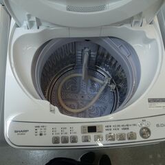 シャープ 2018年製 6.0kg 洗濯機 ES-G60UC 【モノ市場半田店】151