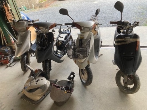 値引きYAMAHA ジョグ系 3台セット ジャンク の画像