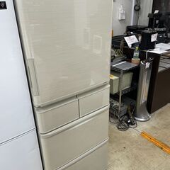 リサイクルショップどりーむ荒田店　No11336　冷蔵庫　大型　ファミリー　シャープ　両開き　中古　美品　自動製氷機能　４１２L　２０１８年製　他店中古価格　￥８７０００　 リサイクルショップどりーむ荒田店 No11336 冷蔵庫 大型 ファミリー