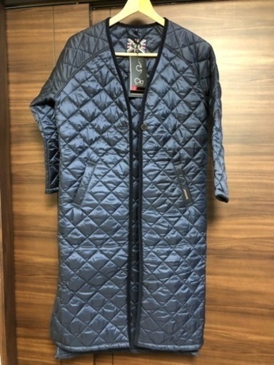 未使用新品　ラベンハムLavenham ノーカラー2インチダイヤモンドキルトコート lken ladies wp 36 レディース 8500円