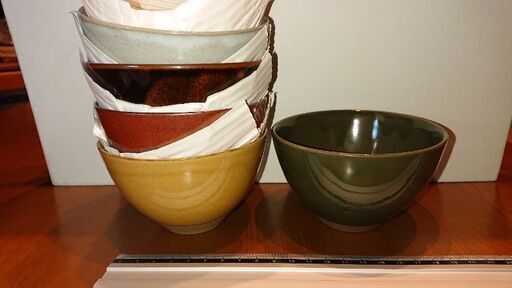 『新品、未使用』瀬戸 赤津焼 ご飯茶碗 5個セット
