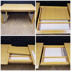 北欧エクステンションダイニングテーブル・145㎝/175㎝/205㎝・ナチュラル