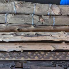 引取限定！新品各種床柱　木材　まとめて20本！使い方様々！！紫檀材中古おまけ！！