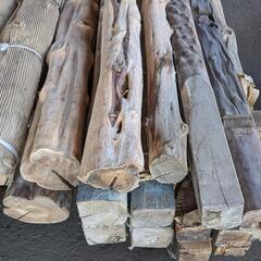 引取限定！新品各種床柱　木材　まとめて20本！使い方様々！！紫檀材中古おまけ！！