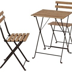 IKEA テーブル 椅子　セット（屋内・屋外用）②
