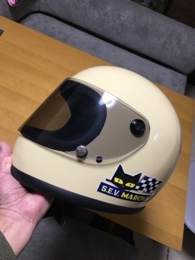 千葉飯岡工業製フルフェイスF2-B族ヘル中古品シルエット最高！ 千葉飯岡工業製フルフェイスF2-B族ヘル中古品シルエット最高！