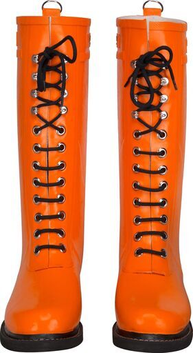 Ilse Jacobsen雨、レインブーツ、 レディースブーツ RUB 1 カジュアルレースアップカーフレングスゴム(245~250mm)