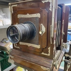 蛇腹大判カメラ 台付 明治大正 アンティーク レトロ 希少なスタジオカメラ