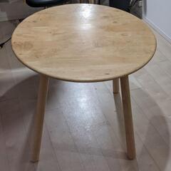 天然木無垢材　ダイニングテーブル　丸テーブル