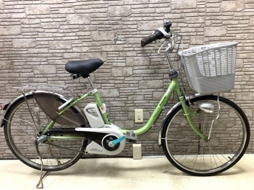 東京23区配達無料　新基準 Panasonic パナソニック ビビDX 8Ah リチウム 電動自転車☆中古☆パナ  ■24インチ