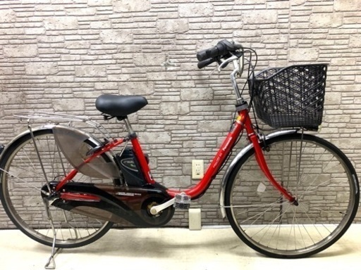 東京23区配達無料　新基準 Panasonic パナソニック ビビDX 5Ah リチウム 電動自転車☆中古☆パナ 26